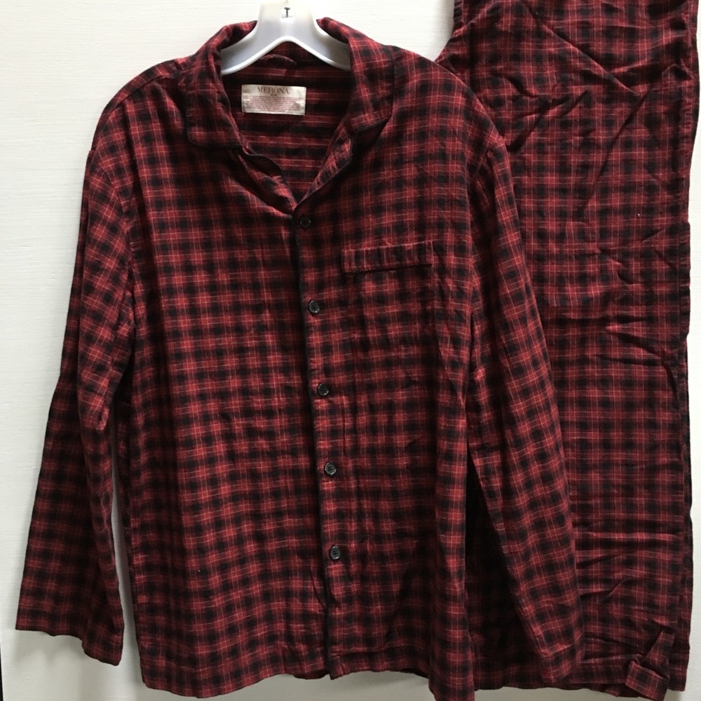 Men’s Red Plaid Pajamas
